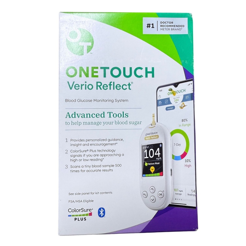 ONETOUCH Verio Reflect Blood Glucose Monitoring System Doctor Recommended